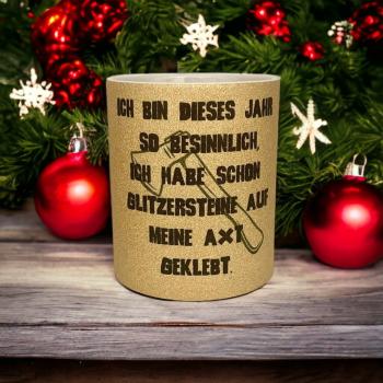 Tasse "Glitzer-Axt"